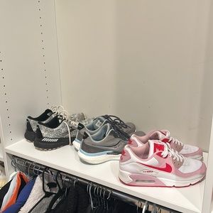 Nike, brooks and saucony tennis shoes. Size 9, 9.5 and 10.
